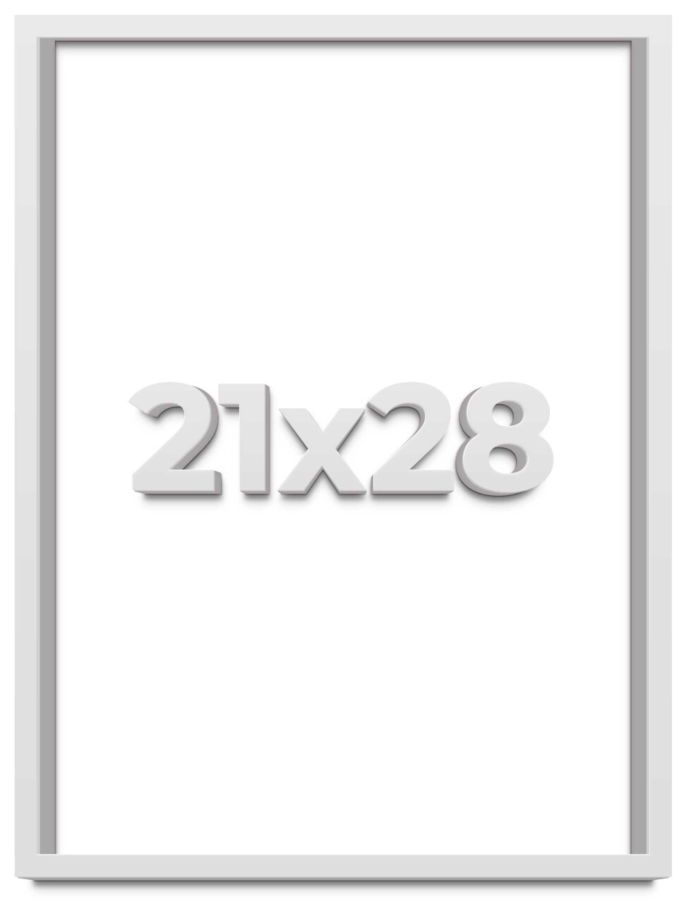 21x28 Deep Shadow Box Picture Frame with UV-Resistant Acrylic & Acid Free Backing, Available in 4 Finishes - Gold, Silver, Brown, White